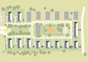 Lageplan  �bersicht Stadth�user in Hamburg Langenhorn im G�tkensweg - Eigentumswohnungen von Pohl & Prym